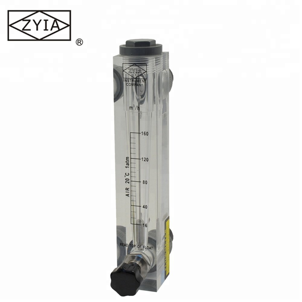 Quality Assurance LZM-20T High Performance Acrylic Tube Flow Meter Panel Mounted Rotameter for Liquid