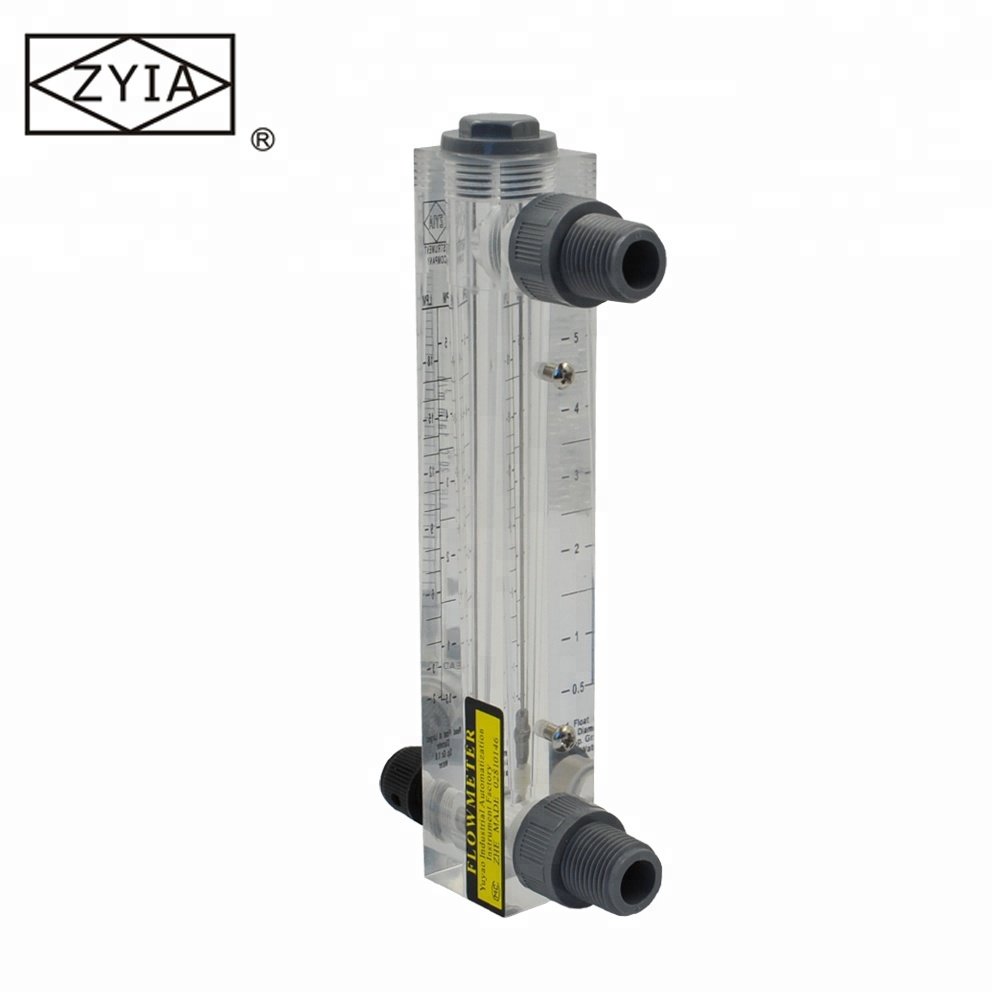 Quality Assurance LZM-20T High Performance Acrylic Tube Flow Meter Panel Mounted Rotameter for Liquid
