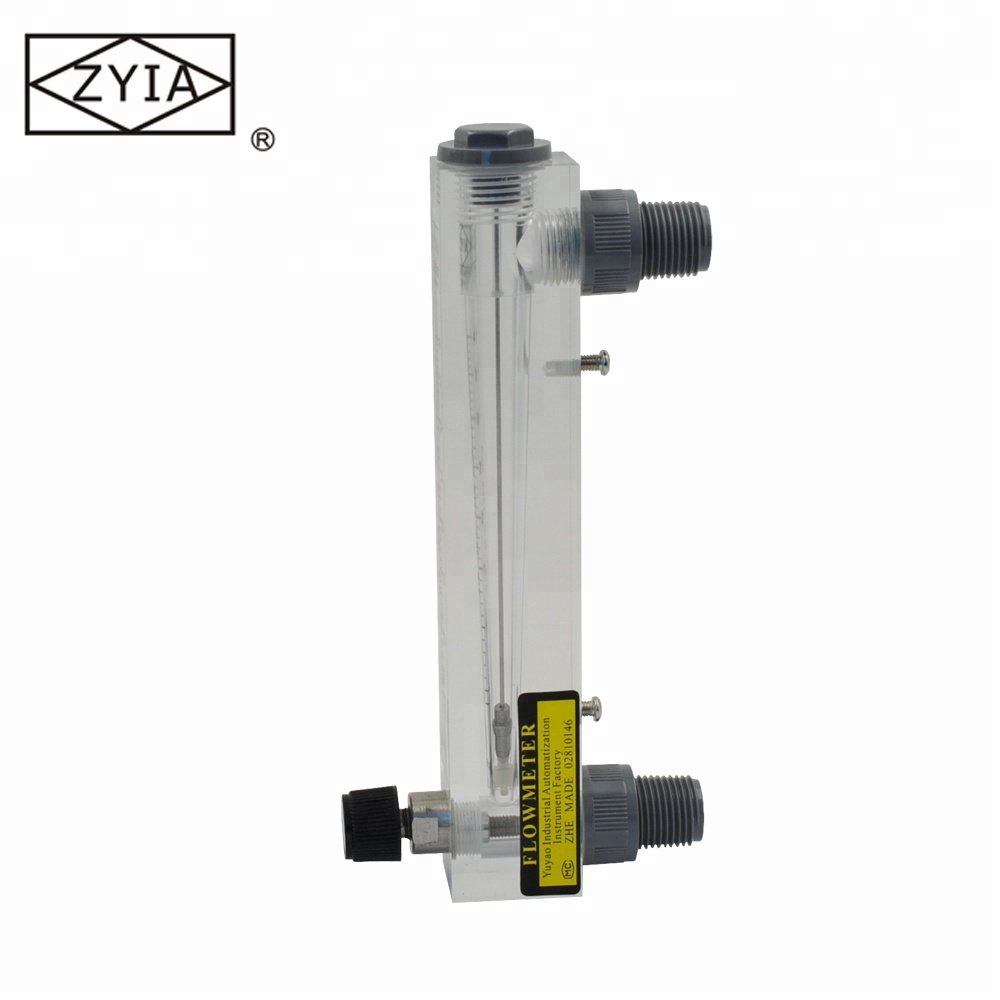 Quality Assurance LZM-20T High Performance Acrylic Tube Flow Meter Panel Mounted Rotameter for Liquid