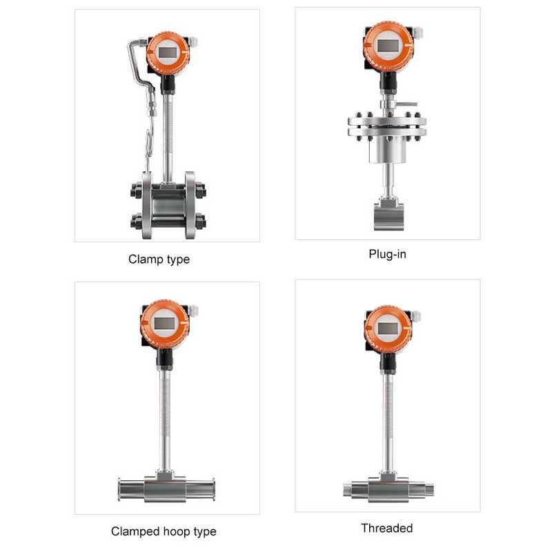 High Precision DN25 Flow Meter Steam Vortex Process Air Flow Meter Variable Area Flange Clamp Flow Meters