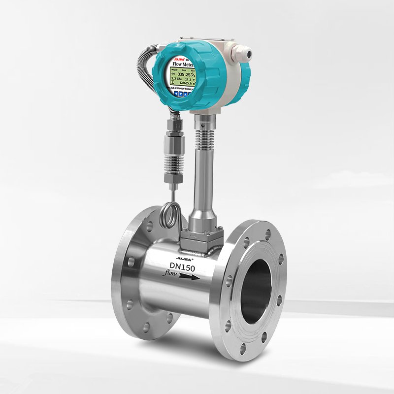 4 - 20 MA Vortex Flow Meter Air Flowmeter Vortex Gas Flow Meter Liquid Flowmeter 24V Temperature and Pressure Compensation