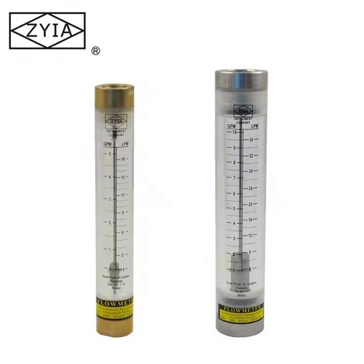 Low Cost Piping Type Acrylic Float air Gas Rotameter Flowmeter Water Flow Meter Float Liquid Circular Rotameter Flowmeter