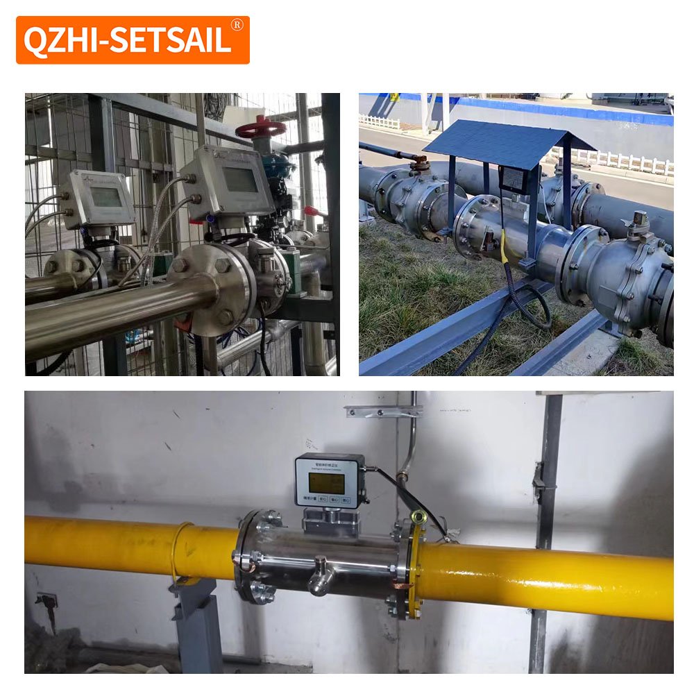 OEM High Precision Gas Turbine Flowmeter High Quality Gas Flow Meter Natural Gas LPG Explosion-proof Flow Sensor SS304 Low Price