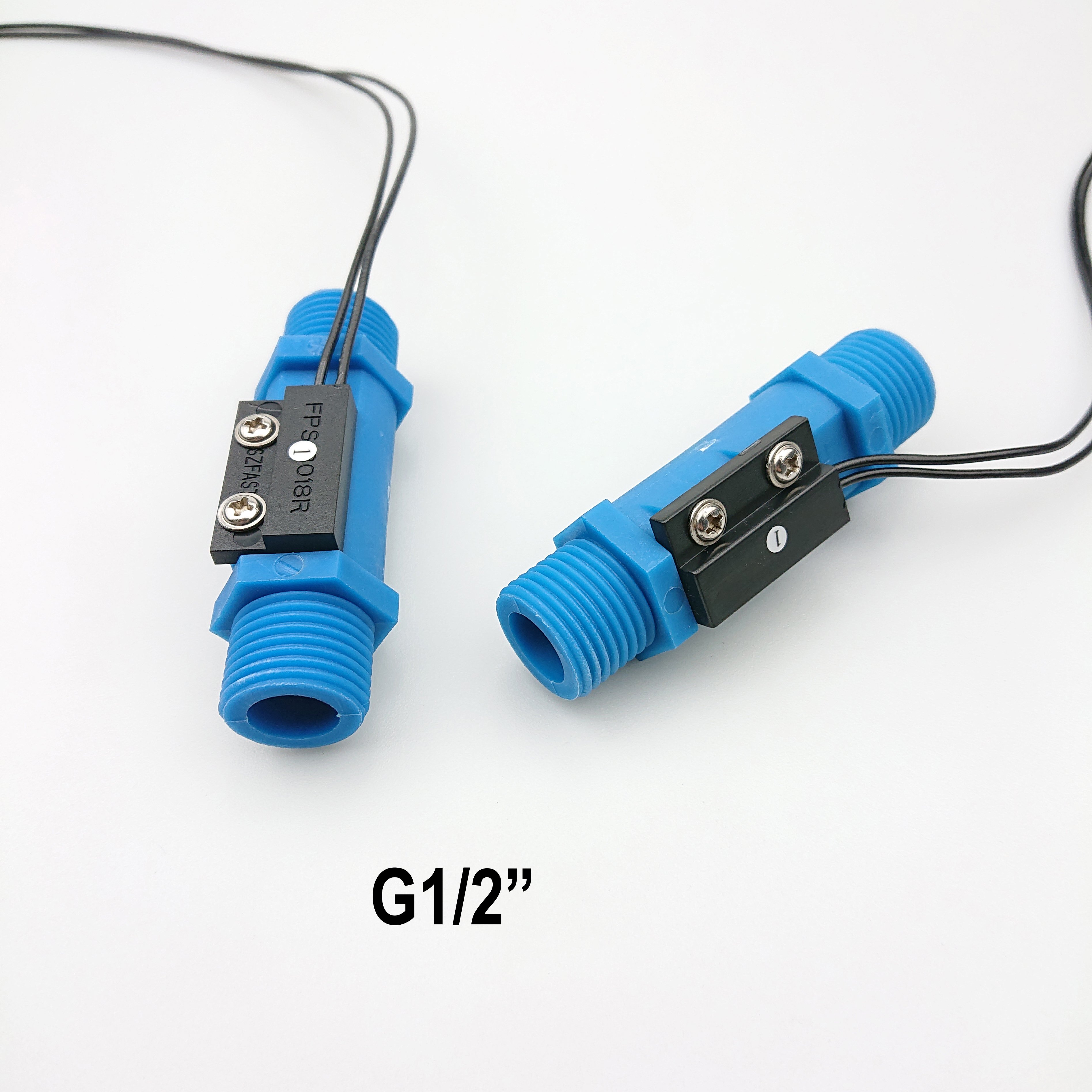 1/2" 3/4" 1 Inch Plastic Flow Switch Male Female Thread/DN15 DN20 Piston Paddle Water Flow Sensor Magnetic Reed 2 Wires Switches