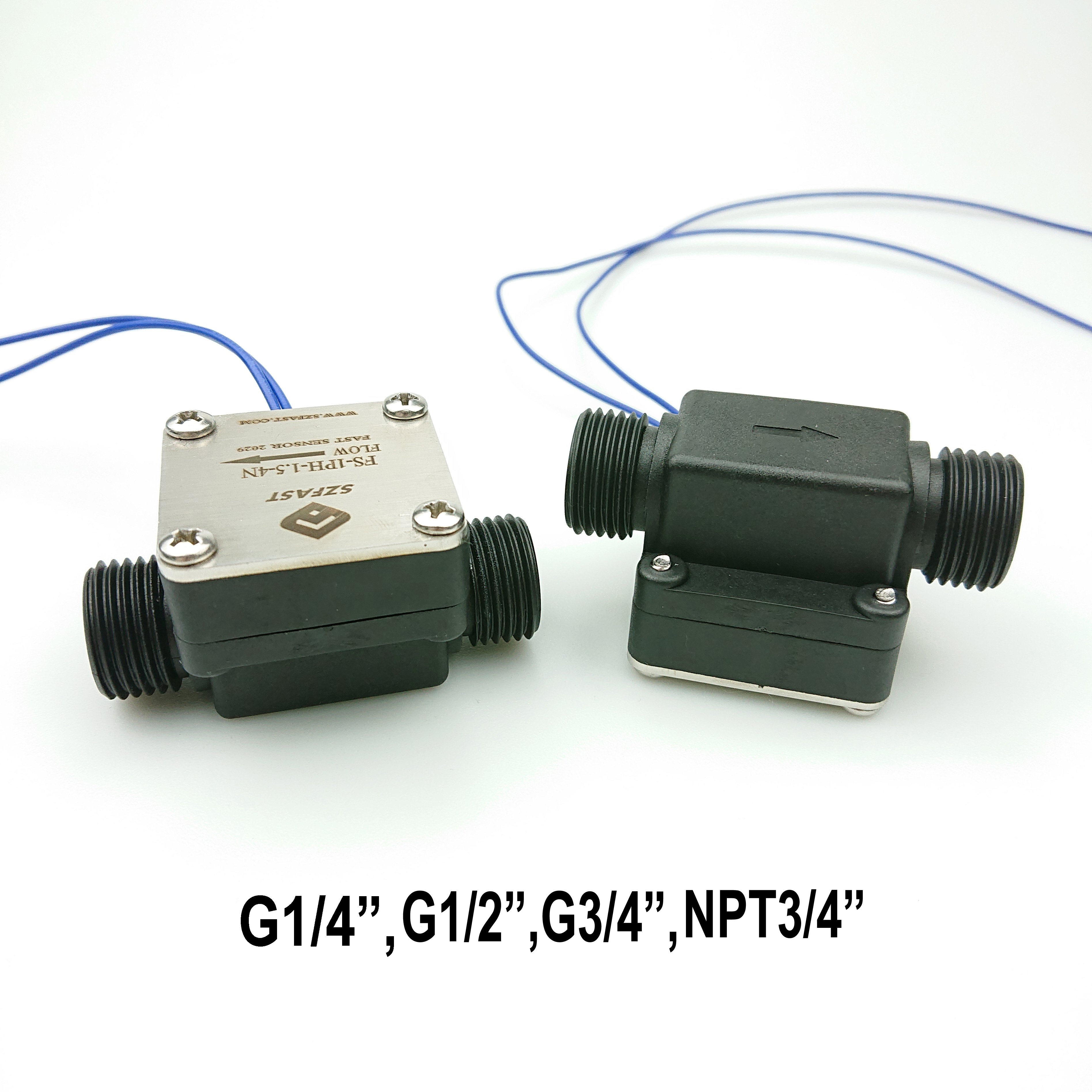 1/2" 3/4" 1 Inch Plastic Flow Switch Male Female Thread/DN15 DN20 Piston Paddle Water Flow Sensor Magnetic Reed 2 Wires Switches