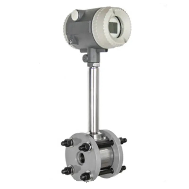Customized 4-20mA Precession Co2 Gas Compress Air Steam Flowmeter Vortex Flow Meter
