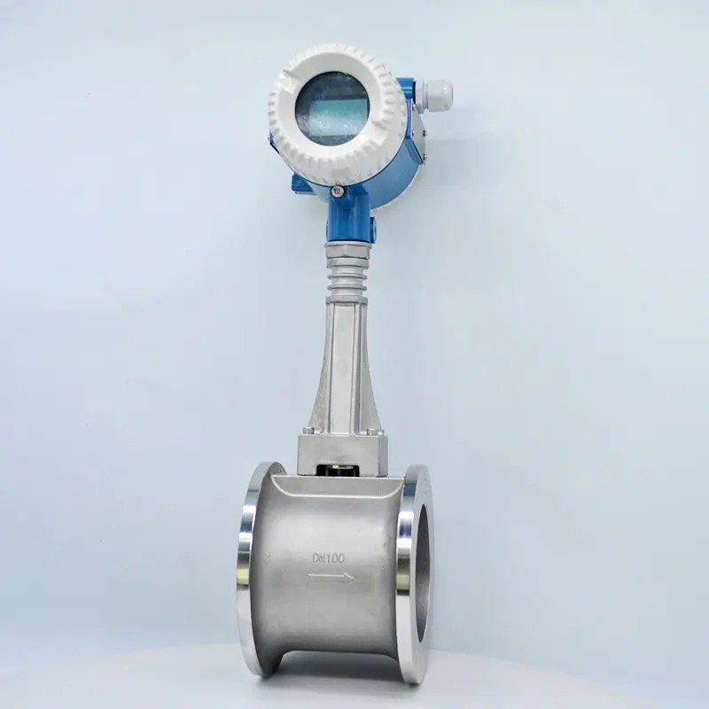 Low Price Digital 1'' 2'' 3'' Air Flow Meter 4-20mA RS485 Vortex Compressed Gas Flow Meter