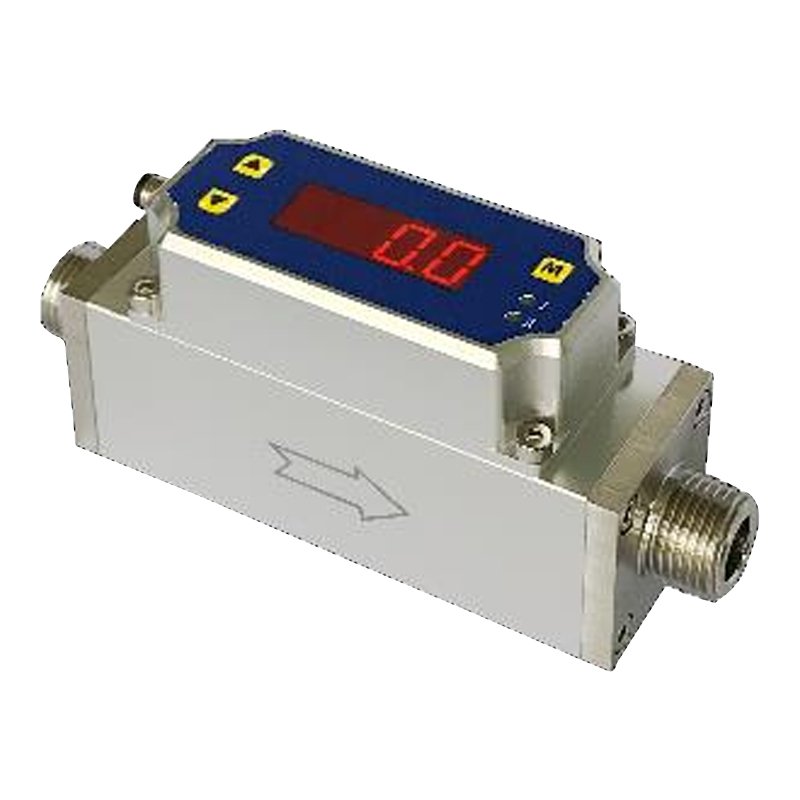 Mass Flow Meters With Calorimetric Sensing With Display