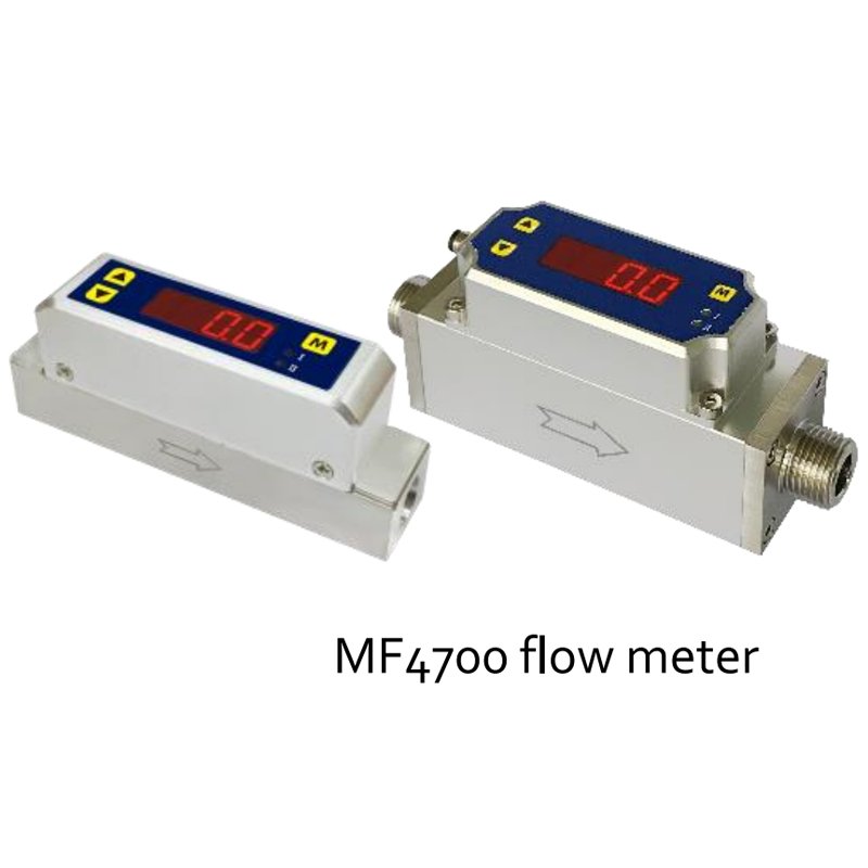 Mass Flow Meters With Calorimetric Sensing With Display