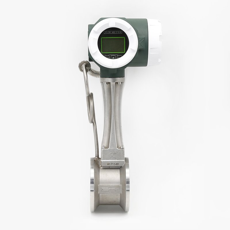 4-20mA Compressed air Water Flow Meter Sensor Price Electronic Digital Steam Type Gas vortex Flow Meter Sensors