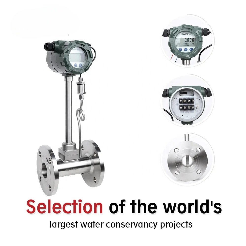 OEM Variable Area Air & Gas Oil Water Vortex Flow Meter Vortex Flowmeters