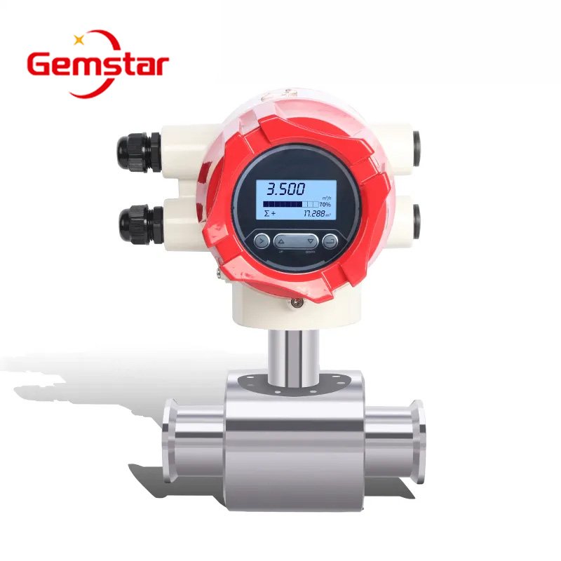 Manufacturers' Stainless Steel 316 Digital EMF Mag Meter Flowmeter Oil Air Fluid Sewage Seawater Milk Salt Solution Measurement
