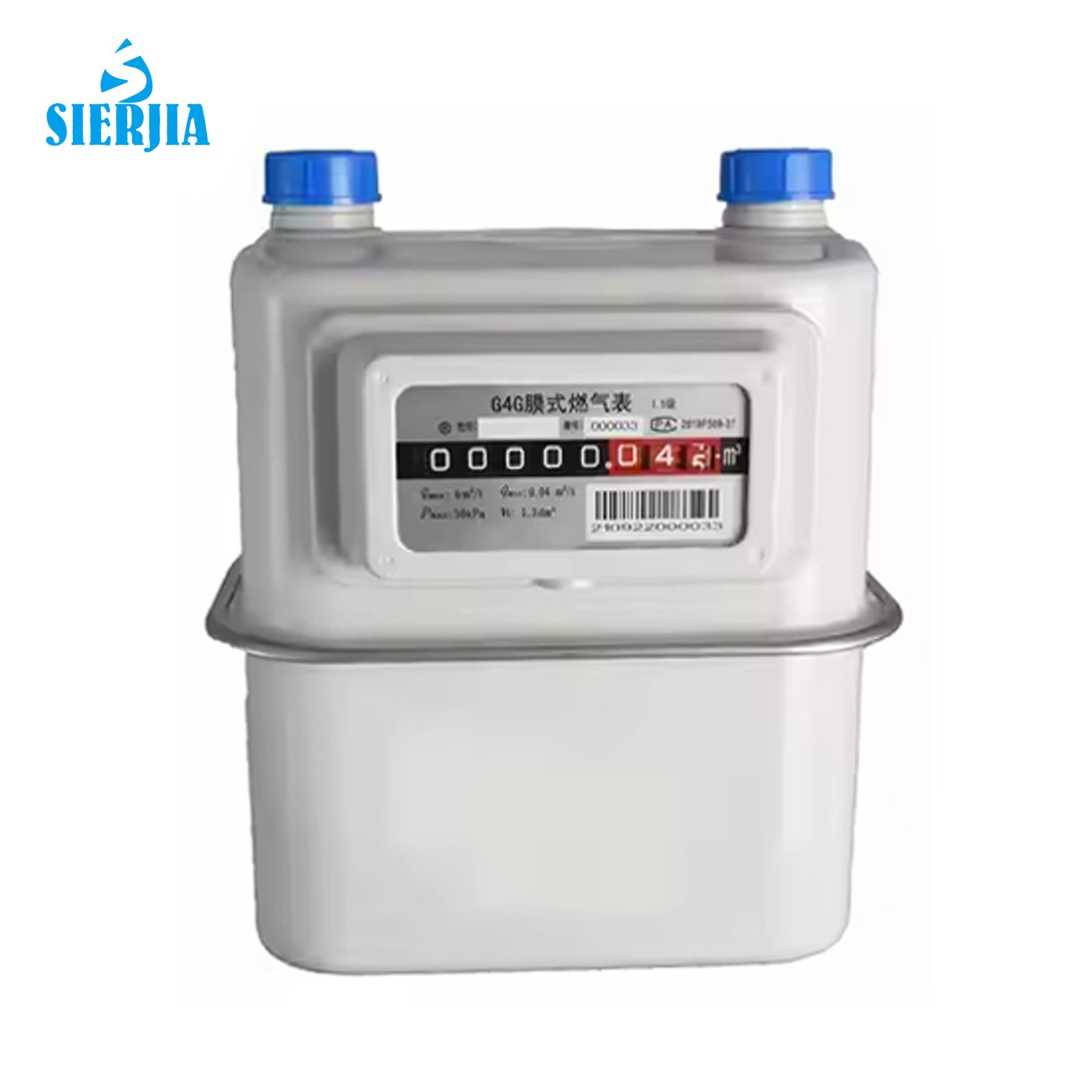 G4 Diaphragm Gas Meter Factory Price Long Service Life Grey
