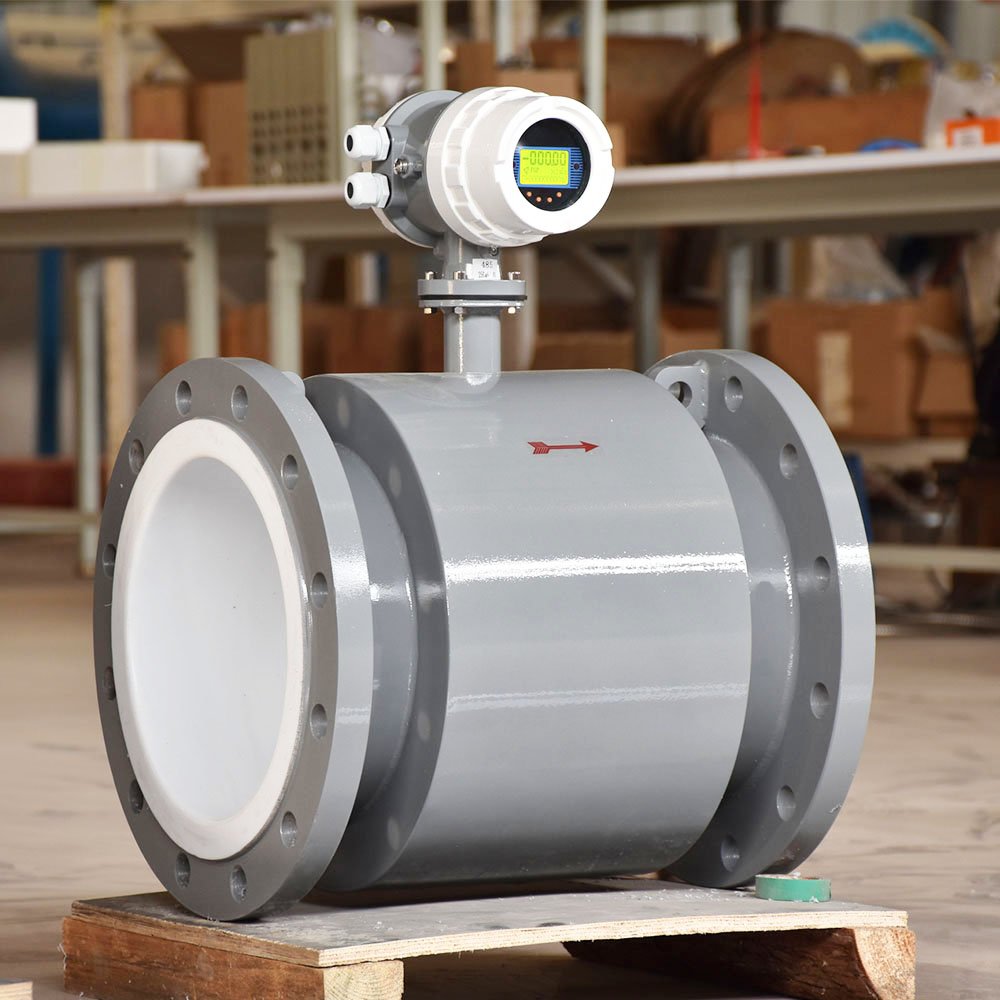 Integrated Magnetic Flowmeter Caudalimetro DN100 2inch 4-20mA RS485 Digital Liquid Water Electromagnetic Flow Meter