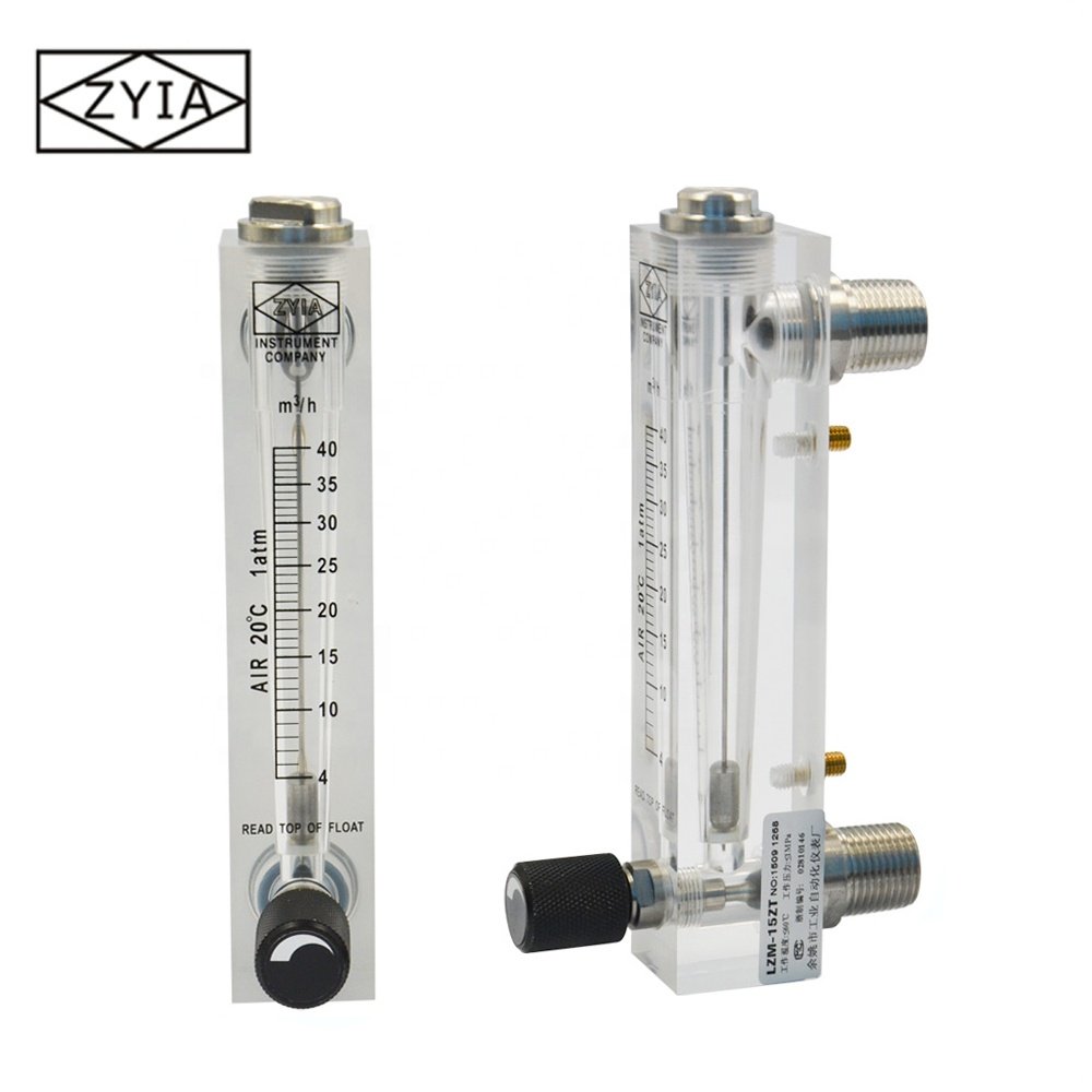 Low Cost Acrylic Adjustable Flowmeter Hot Gas Flow Meter Sight Glass Small air Float Rotameter