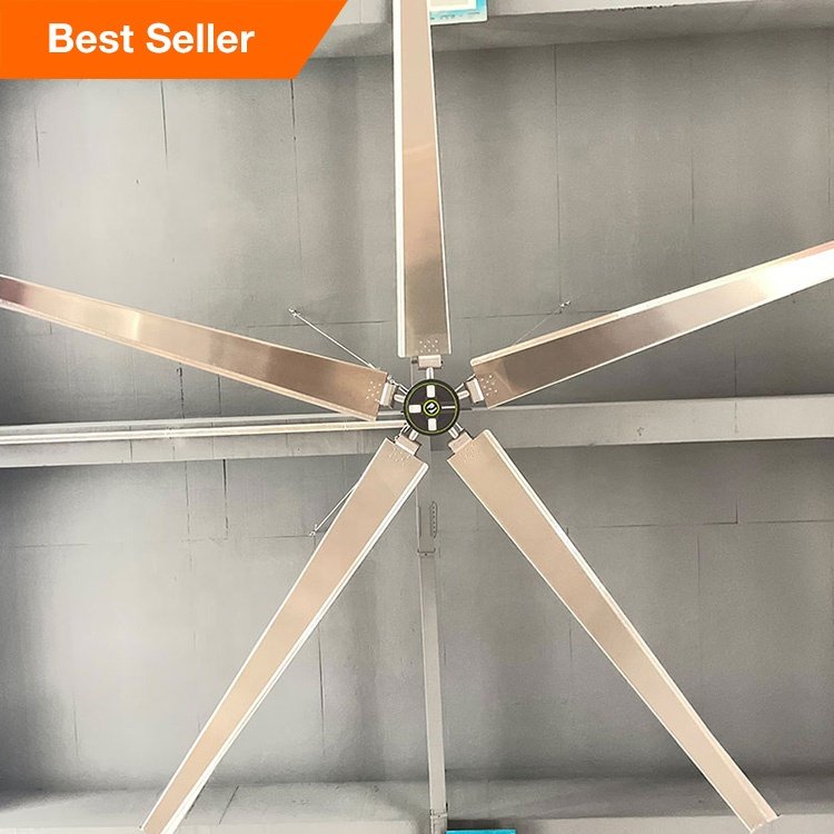 24ft Ceiling Roof Ventilation Hvls Big Warehouse Fan Industrial Electrical air Fans Cooling