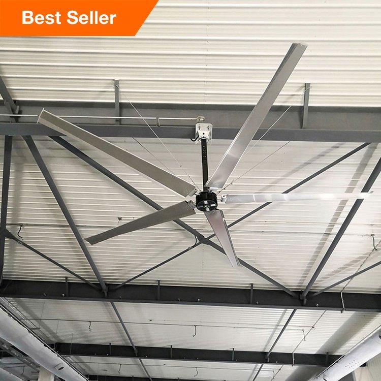 24ft Ceiling Roof Ventilation Hvls Big Warehouse Fan Industrial Electrical air Fans Cooling