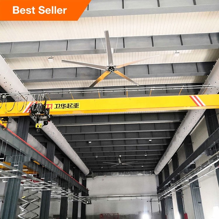 24ft Ceiling Roof Ventilation Hvls Big Warehouse Fan Industrial Electrical air Fans Cooling