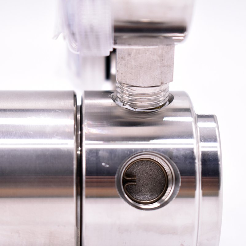 High Pressure 300psi 25MPa Single Stage Gas Cylinder Regulator with Two Gauge for Laboratory Equipment
