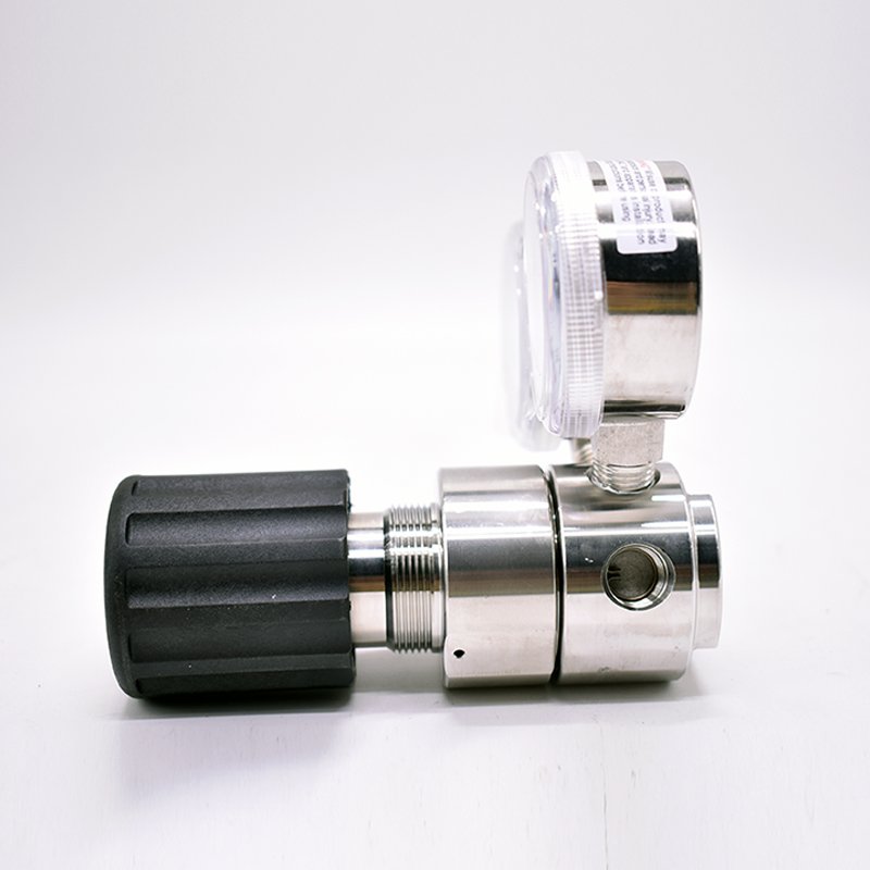High Pressure 300psi 25MPa Single Stage Gas Cylinder Regulator with Two Gauge for Laboratory Equipment
