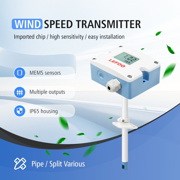 LEFOO air Flow Sensor Transmitter Monitoring for Accurate and Reliable Measurement in Building Automation and Ventilation