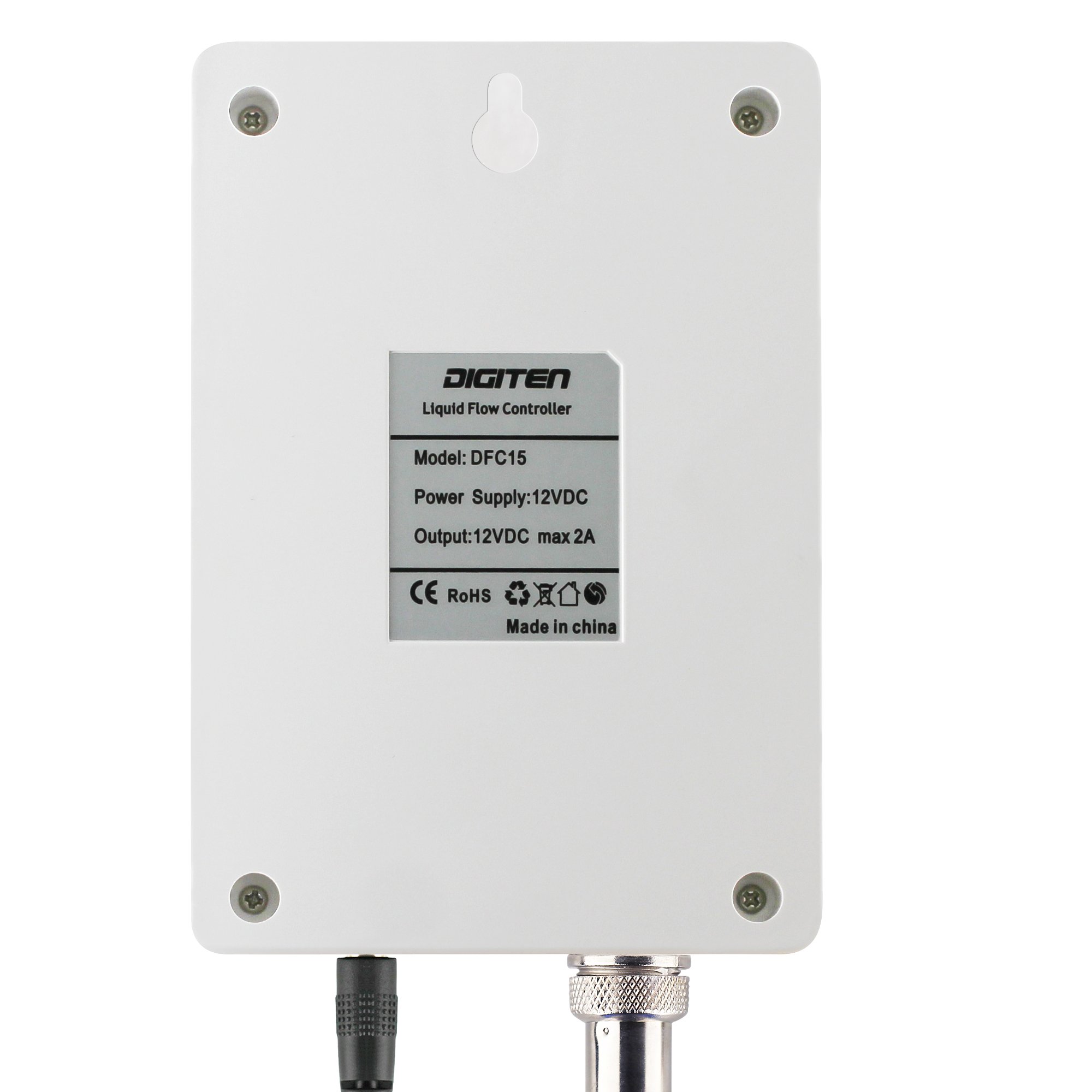 DFC15 Quantitative Controller With G1 Water Flow Hall Effect Sensor 1-60L/min Flowmeter Counter DC 12V Power Adapter