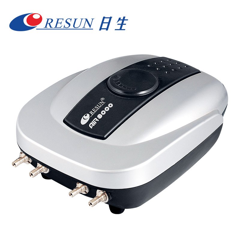 RESUN AIR-8000 Ultra Silent High Energy Saving Oxygen Air Pump for Fish Tank Adjustable Flow Rate