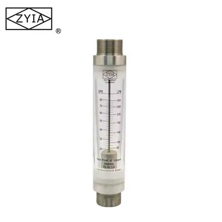 Acrylic Low Cost Tube Type Digital Clamp on Flow Meter for Water