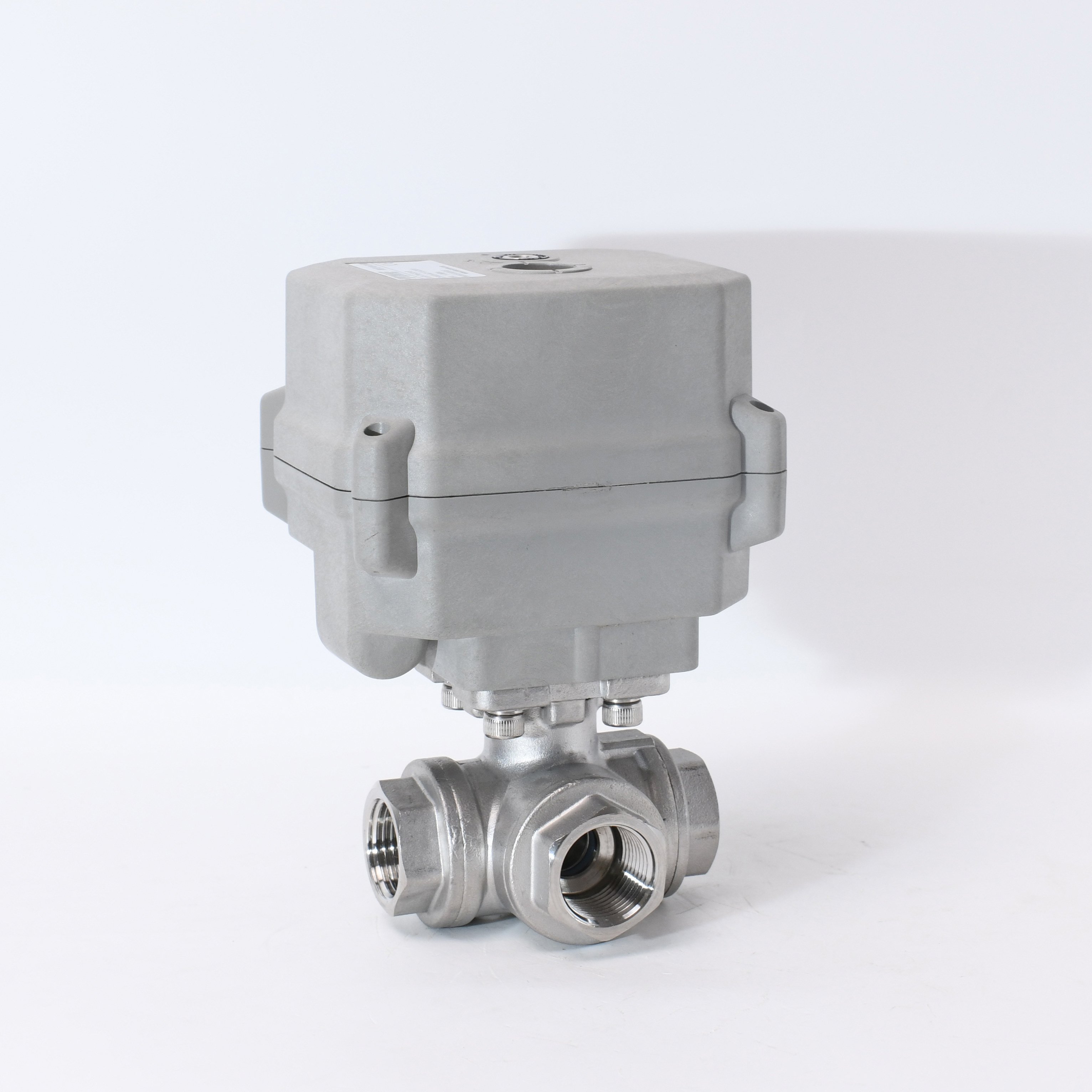 TONHE 3 Way 24V 12V DC Normally Closed High Pressure Water air 1/2" DN15 Stainless Steel Solenoid Valve Flow control device