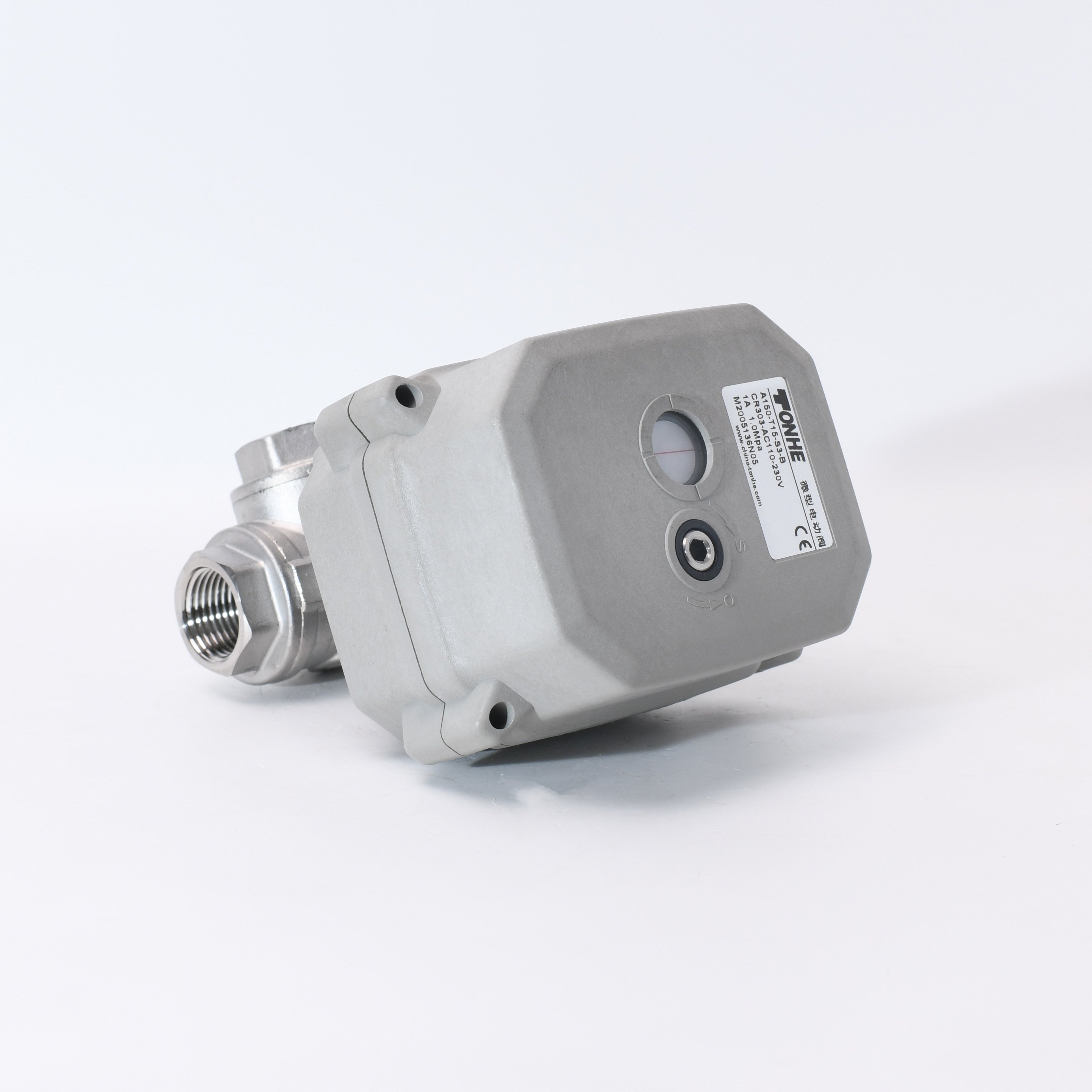 TONHE 3 Way 24V 12V DC Normally Closed High Pressure Water air 1/2" DN15 Stainless Steel Solenoid Valve Flow control device