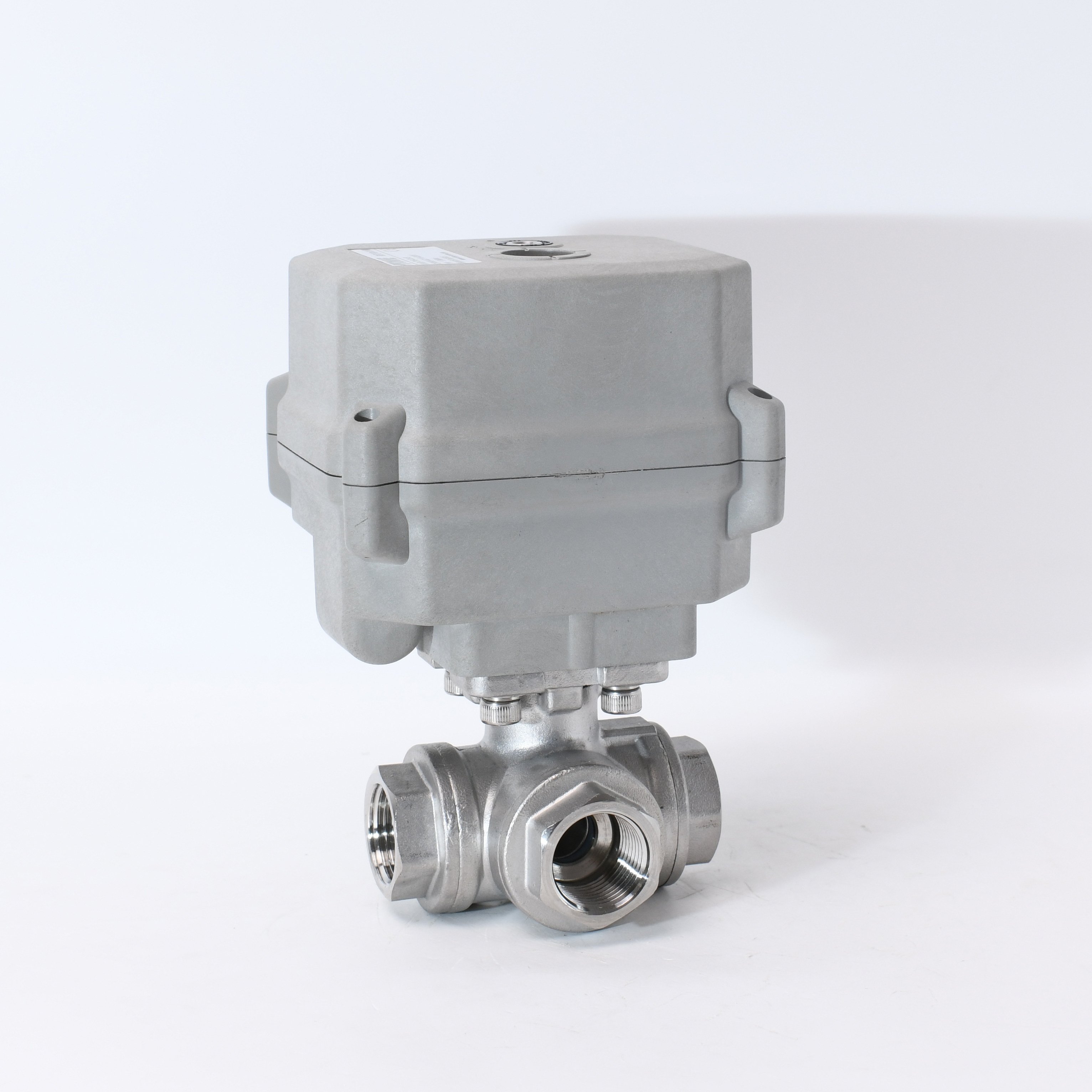 TONHE 3 Way 24V 12V DC Normally Closed High Pressure Water air 1/2" DN15 Stainless Steel Solenoid Valve Flow control device