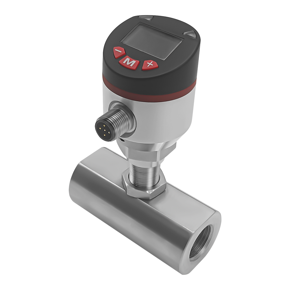 Honno FM120 Series Digital Air Flow Meter External Thread Electronic Turbine Motion Meter DN10 OEM Customizable Measurement