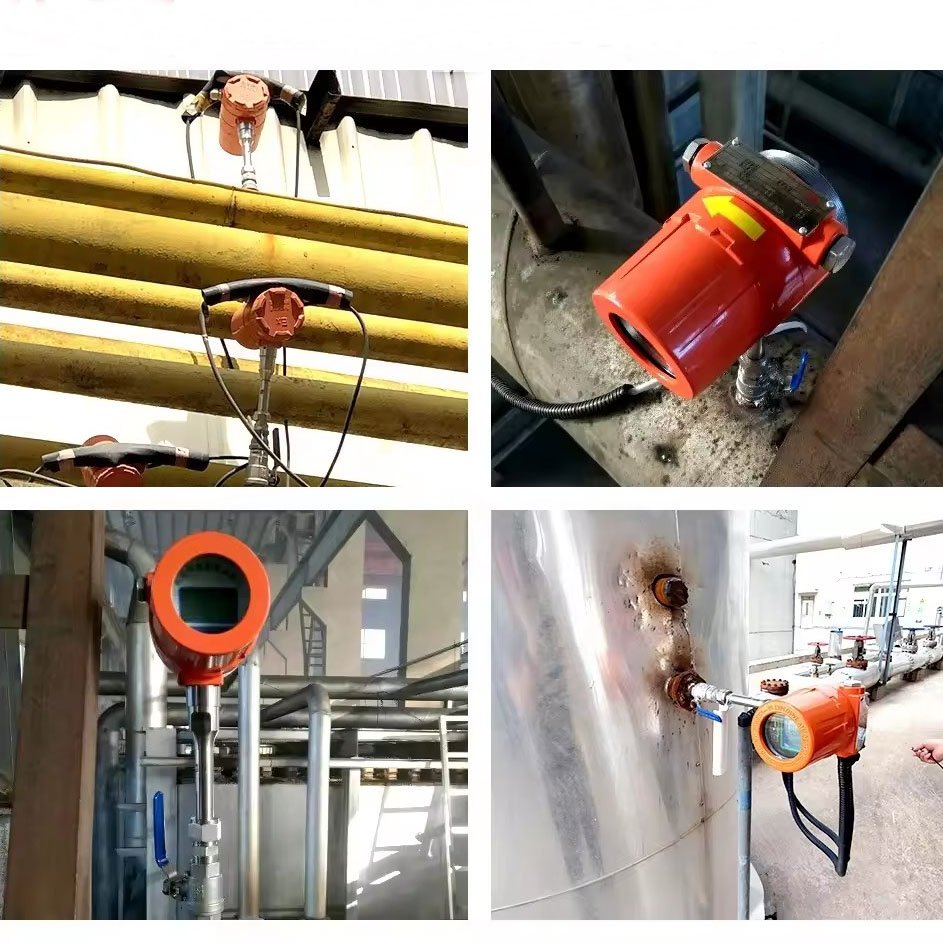 High-Temperature Digital Oxygen Thermal Mass Flow Meter Factory RS485 Compressed Air and Natural Gas for Mass Flow Measurement