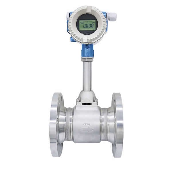 24V vortex Hydrogen air Flow Meter for Blower Temperature Compensation Boiler Steam vortex Flow Meter