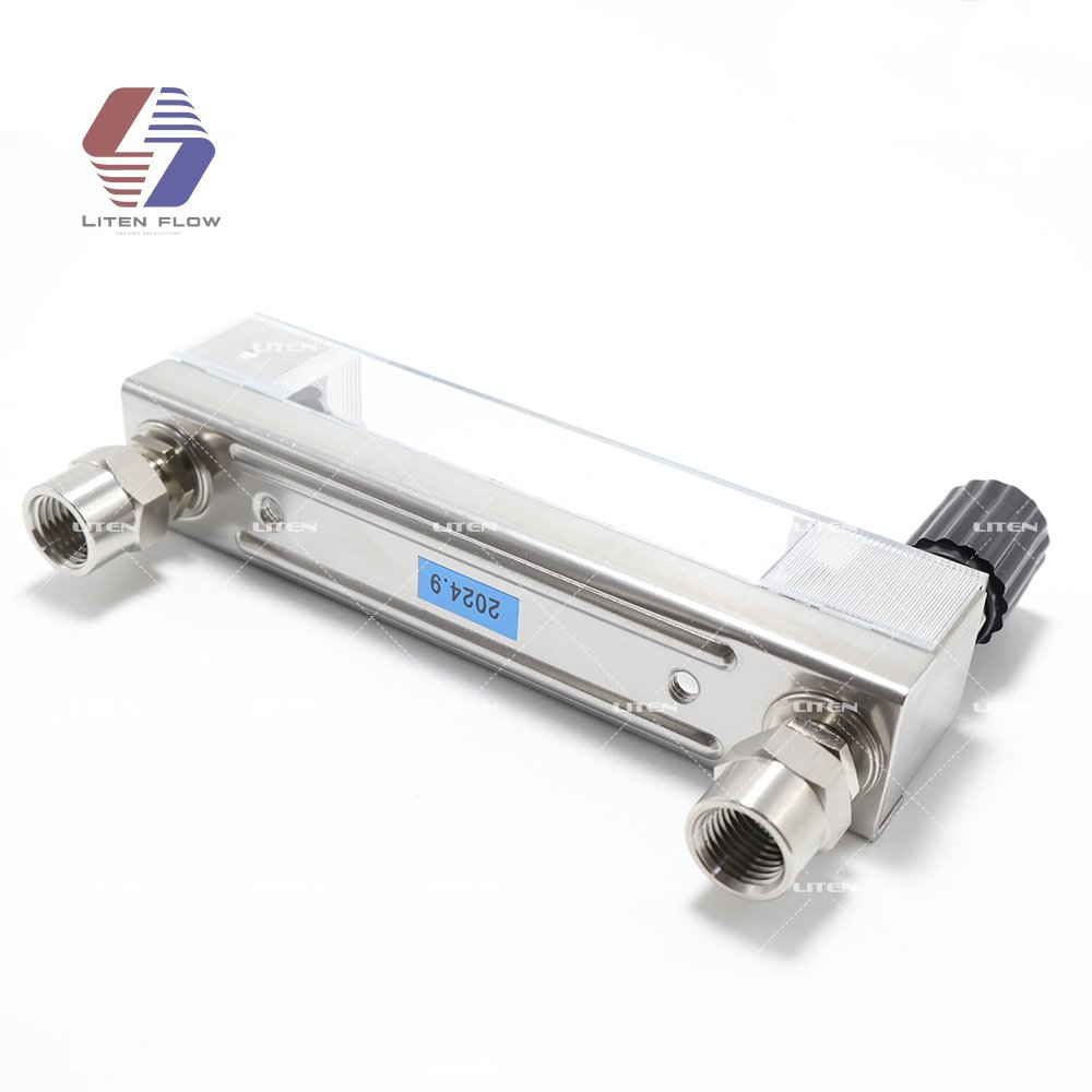Low Flow Glass Tube Rotameter Flow Meter Precision Glass Tube Float Flow Meter 0.6ML/min to 40ML/min(Lqd2.5-25ml)