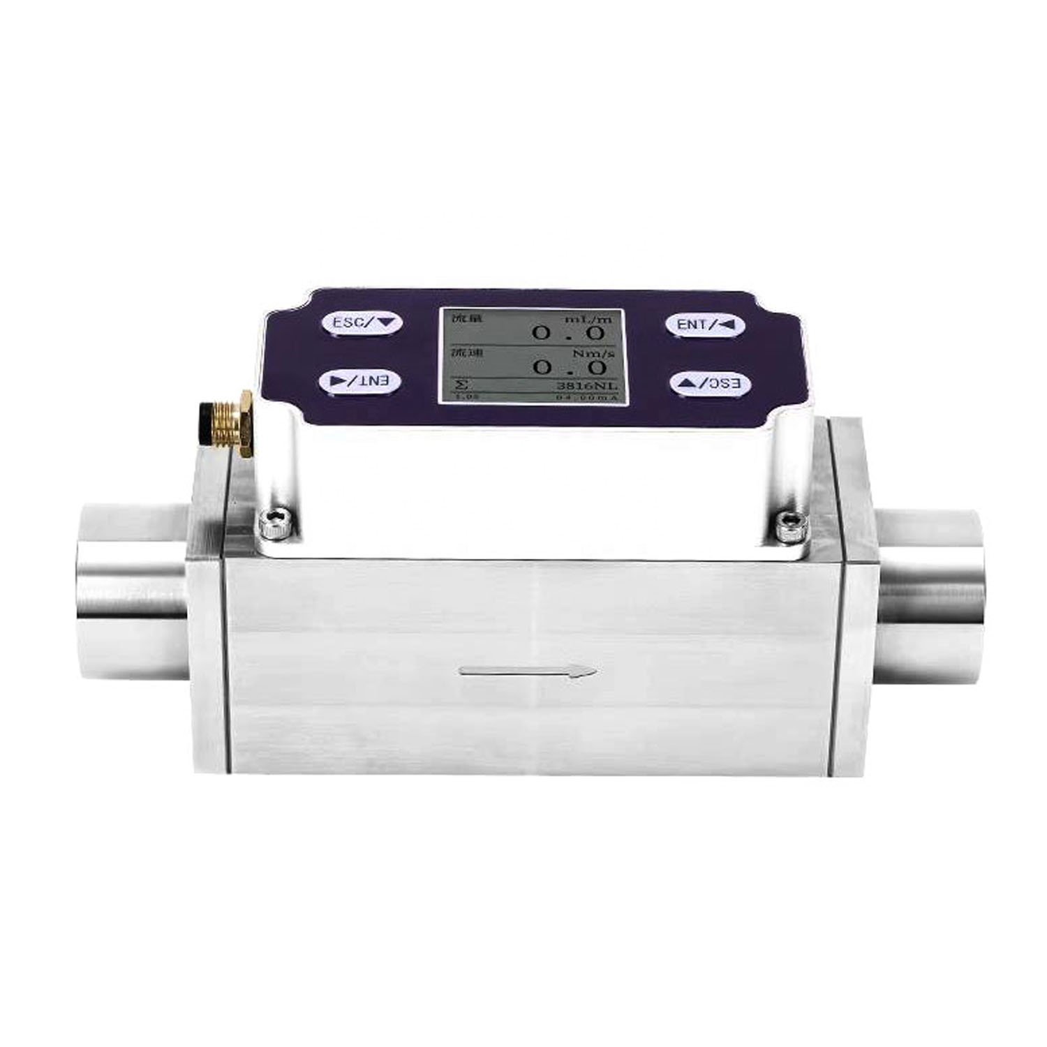 Mini Electronic Micro Hydrogen Gas Flow Meter , Low Price Micro Thermal Gas Mass Flow Meter for Hydrogen Helium Natural Gas