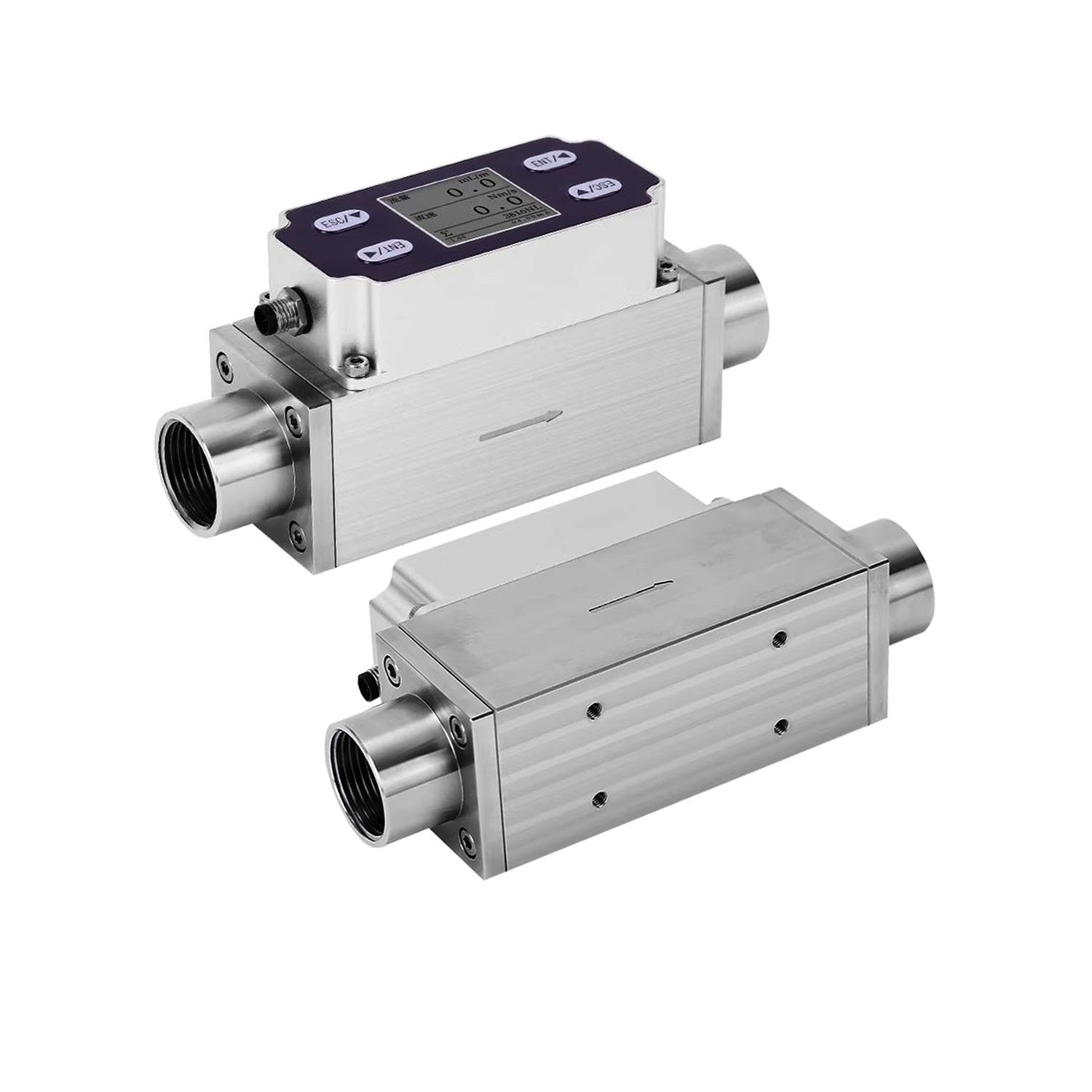 Mini Electronic Micro Hydrogen Gas Flow Meter , Low Price Micro Thermal Gas Mass Flow Meter for Hydrogen Helium Natural Gas