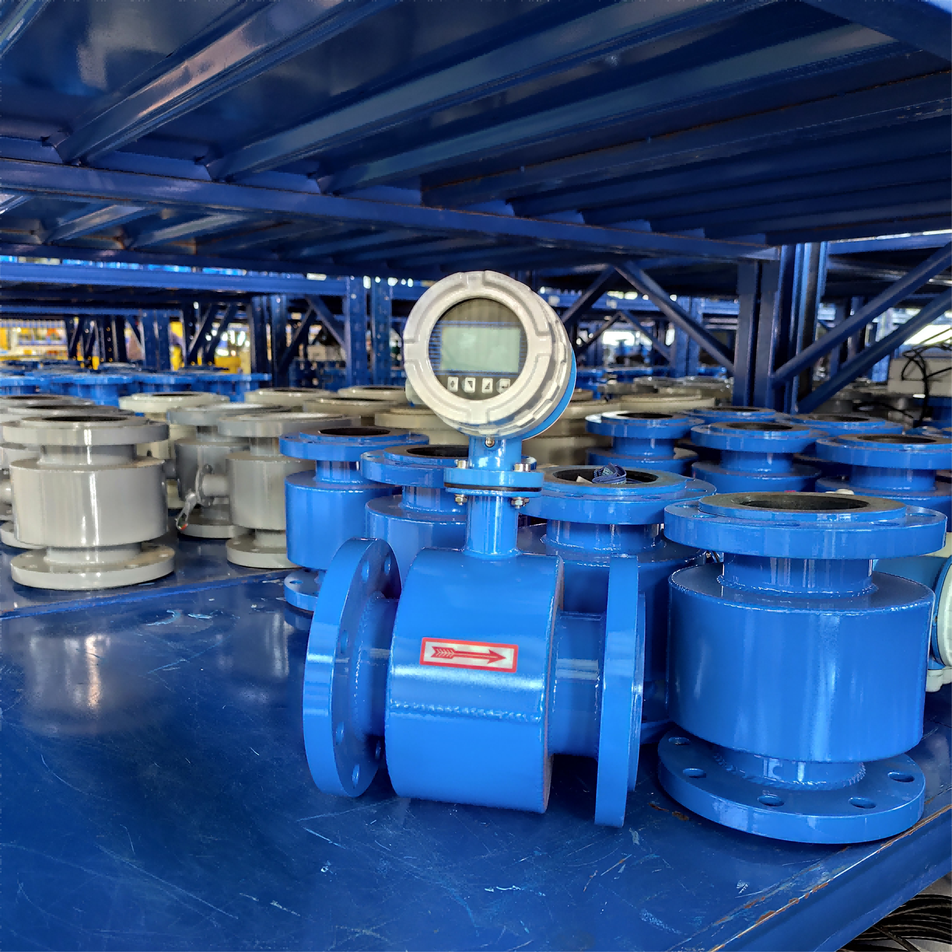 4-20mA DN50-DN200 Magnetic Flowmeter Digital Water Flow Meter Data Logger Water Flow Meter Magnetic Electromagnetic Flow Meters