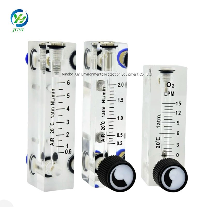 Low Cost Adjustable Panel Type Laboratory Compressed Air Flow Meter Gas Analyzer Miniature Acrylic Rotameter OEM Customized