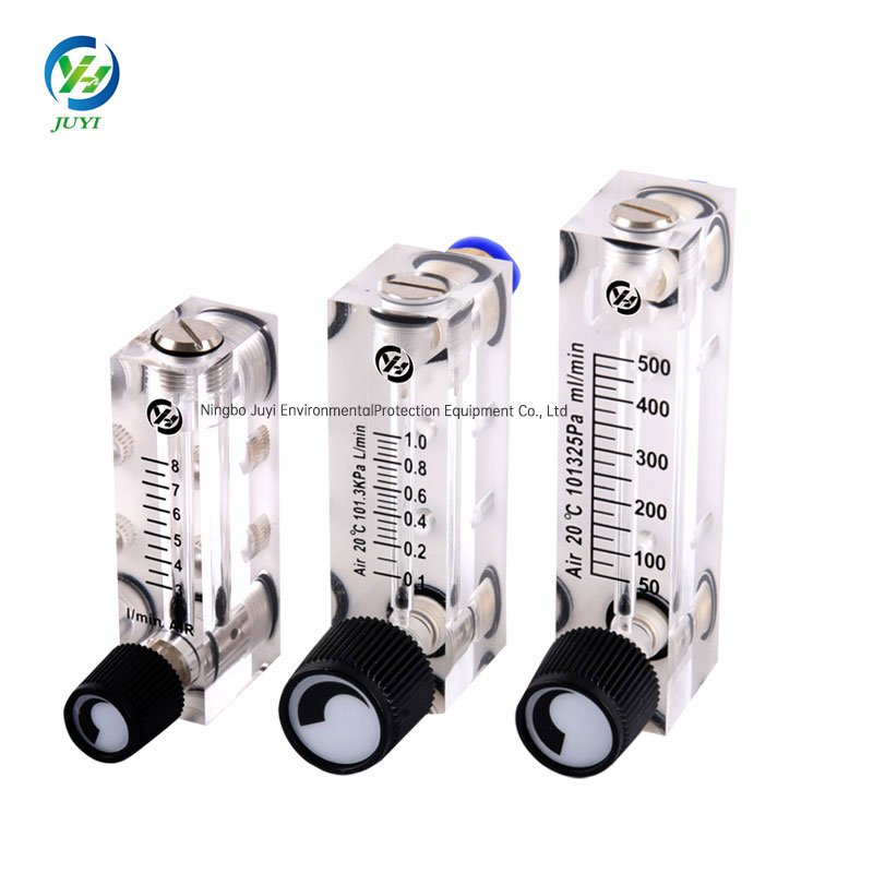 Low Cost Adjustable Panel Type Laboratory Compressed Air Flow Meter Gas Analyzer Miniature Acrylic Rotameter OEM Customized