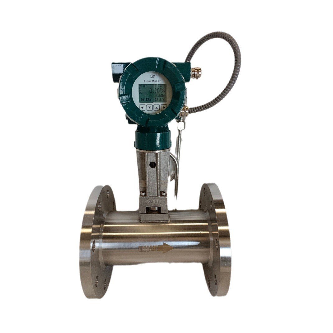 Gas vortex Flowmeter Can Measure a Variety of Gases Not Easy to Damage the Price Is Reasonable.