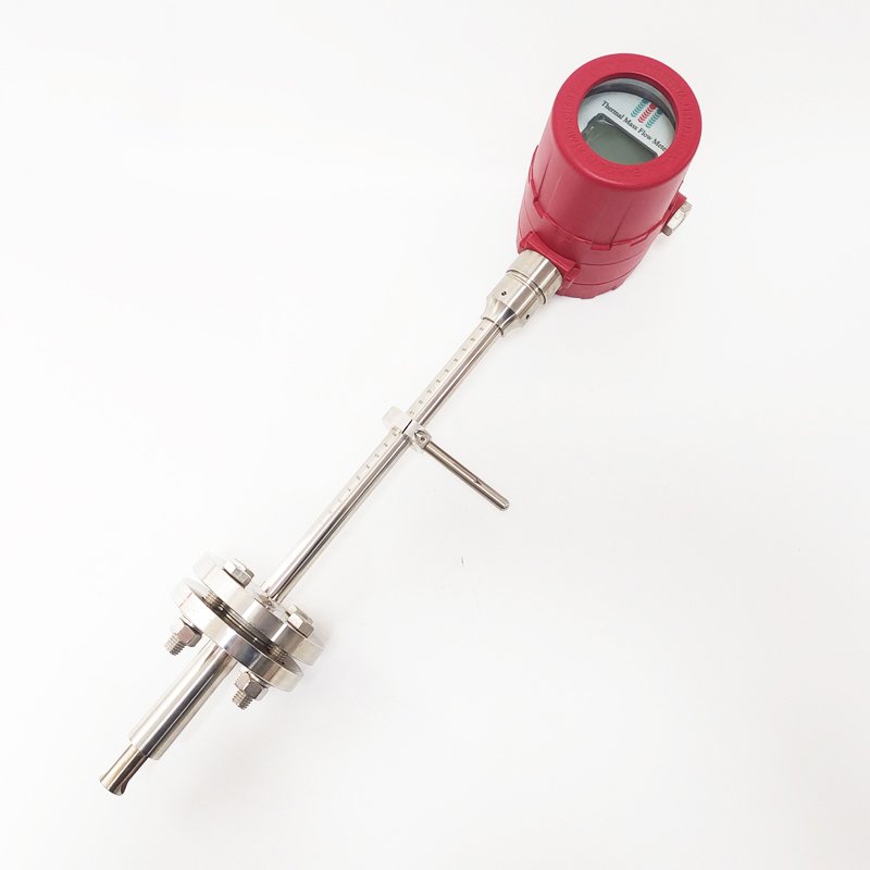 Smart Display Compressed Air Natural Gas Hydrogen CO2 Flowmeter Medical Oxygen Thermal Gas Mass Flow Meter