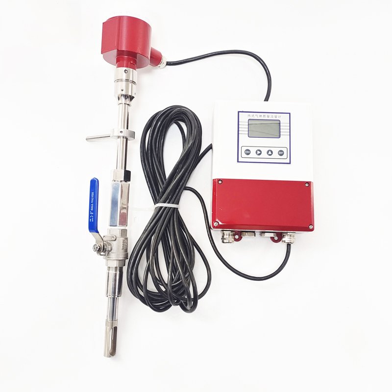 Smart Display Compressed Air Natural Gas Hydrogen CO2 Flowmeter Medical Oxygen Thermal Gas Mass Flow Meter