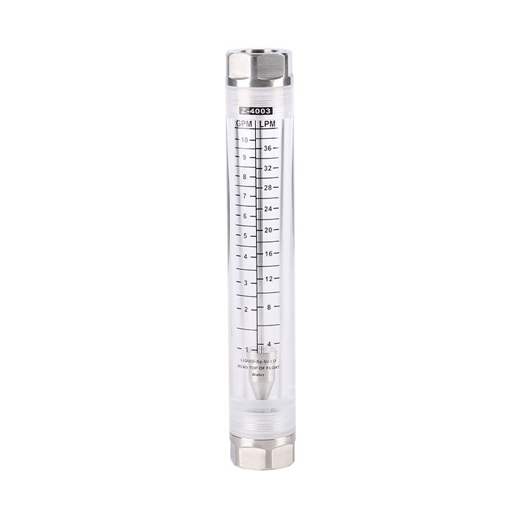High Quality 0.6MPa 3/4" 4~36 Lpm 1~10 Gpm Silk Screened Printing Detachable clear Acrylic Panel air Water Flowmeter Flow Meter
