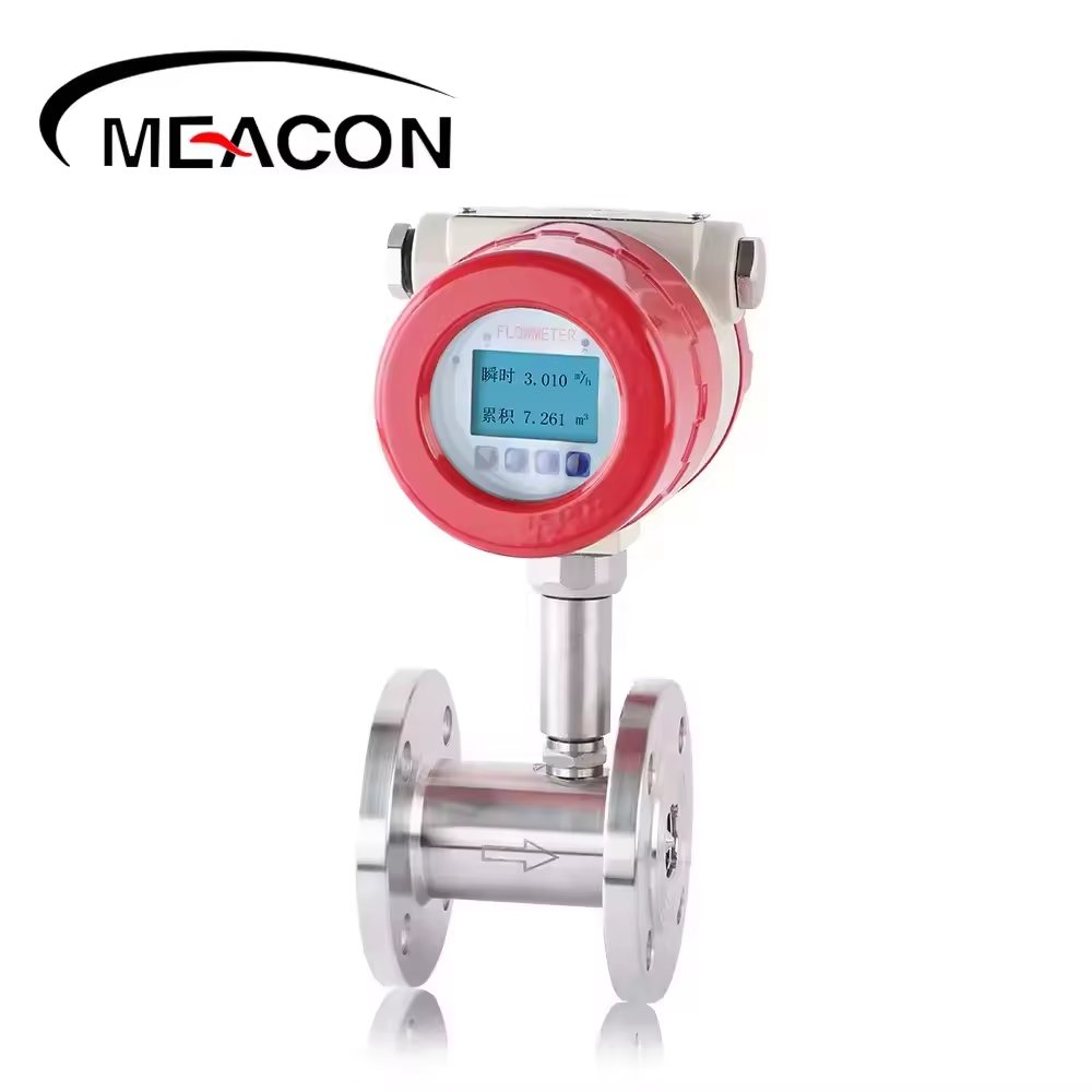 High Accuracy Stainless Steel Dn100 Electronic Turbine Flow Meter for air Turbine Flow Meter