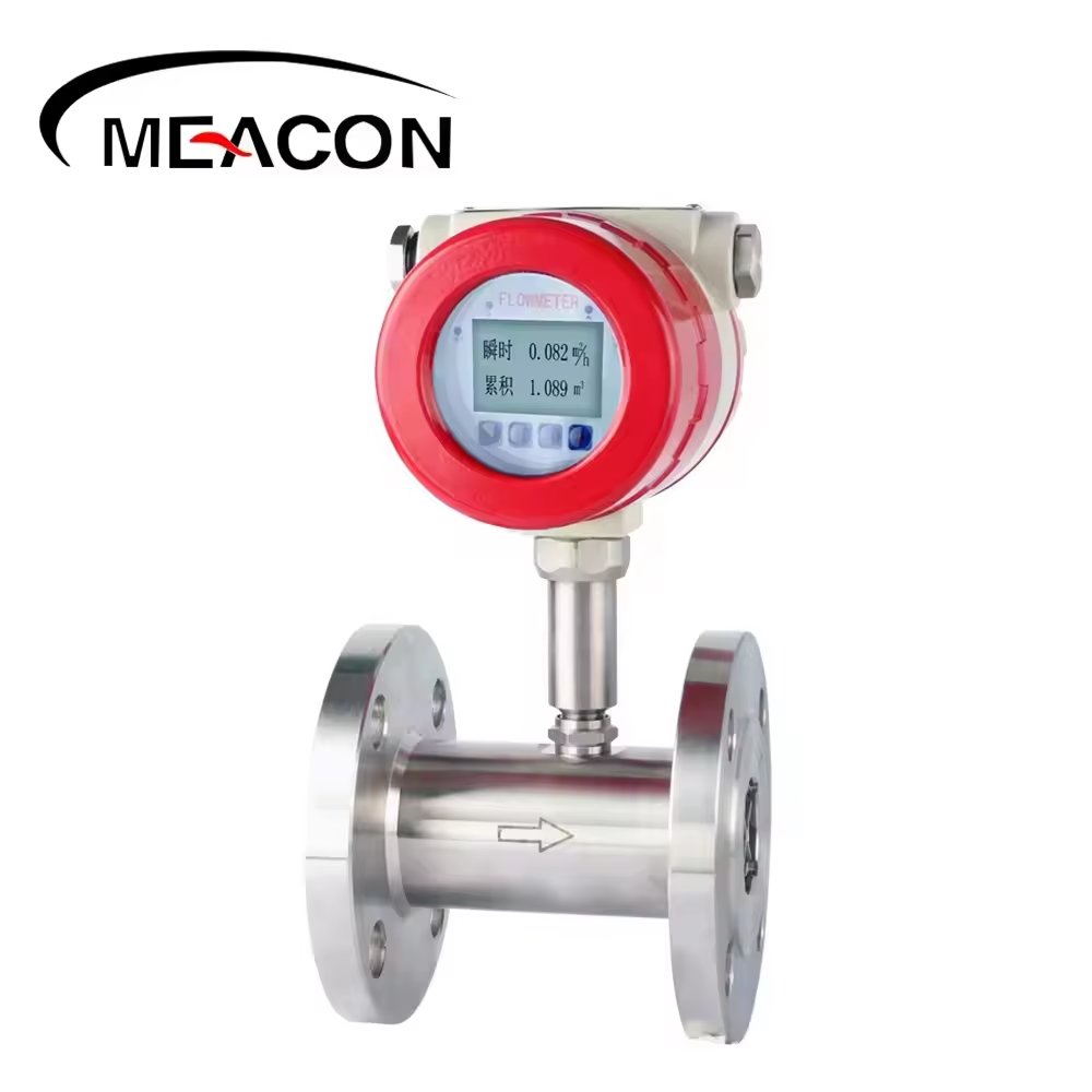 High Accuracy Stainless Steel Dn100 Electronic Turbine Flow Meter for air Turbine Flow Meter