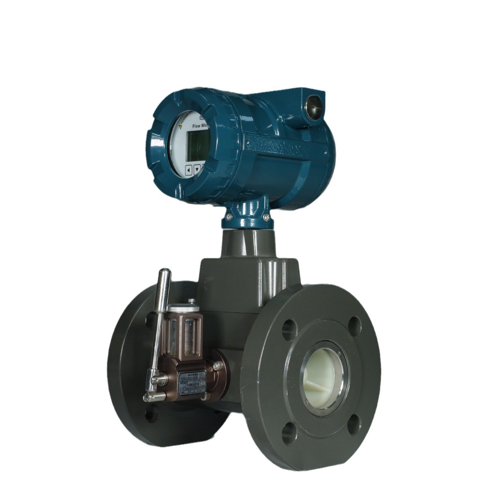 4'' DN100 Aluminum alloy gas turbine flowmeter with temperature and pressure compensation.