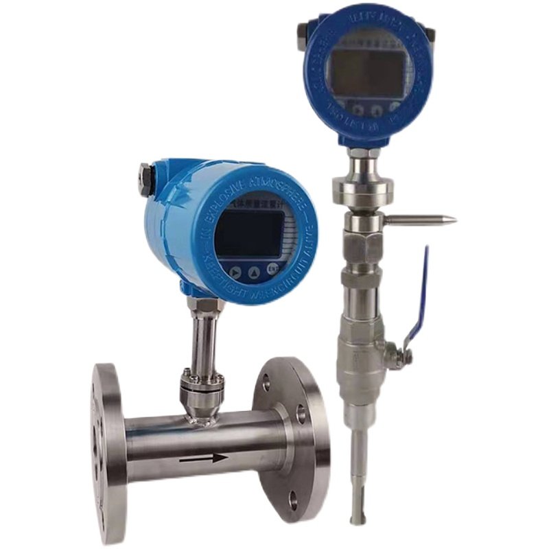Insertion Type Thermal Mass Air Gas Flow Meter Digital RS485 High Temperature CO2 Mass Flow Sensor