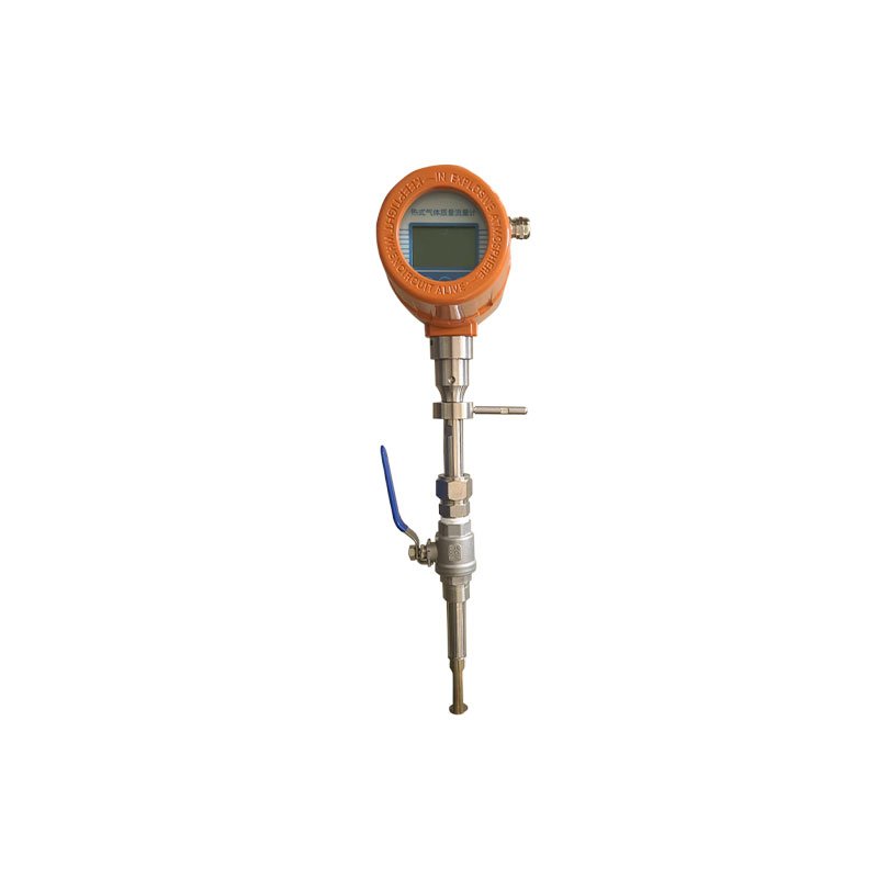 Insertion Type Thermal Mass Air Gas Flow Meter Digital RS485 High Temperature CO2 Mass Flow Sensor