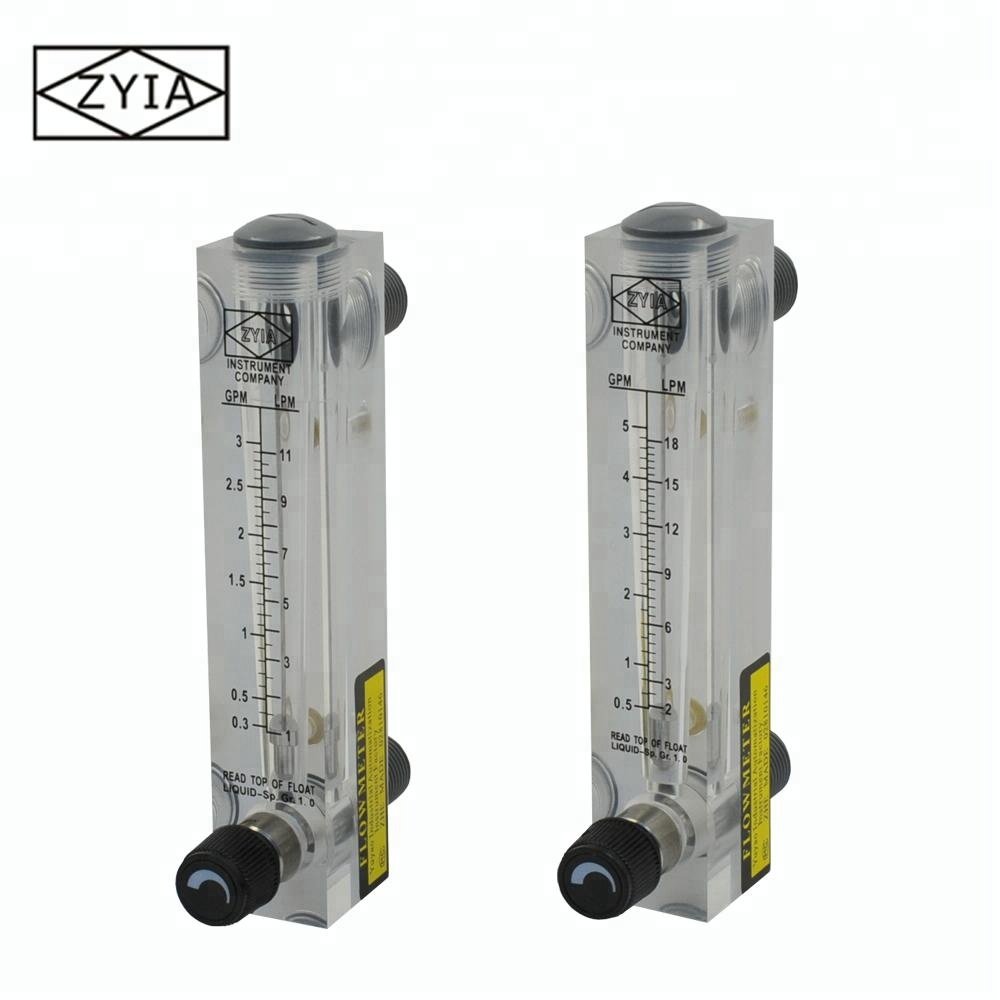 Acrylic Adjustable Flowmeter air Rotameter Gas Oxygen Rotameter